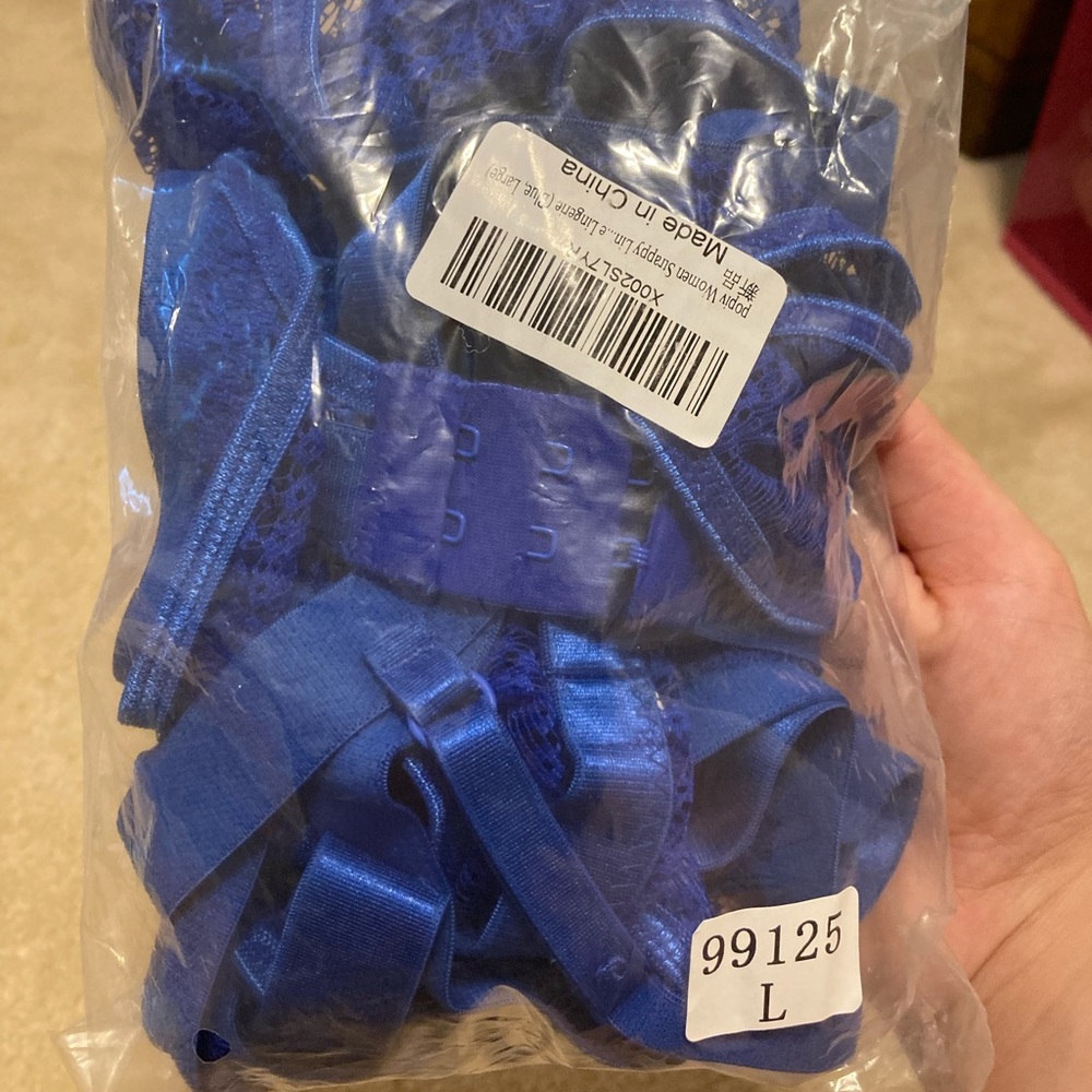 Blue lingerie set